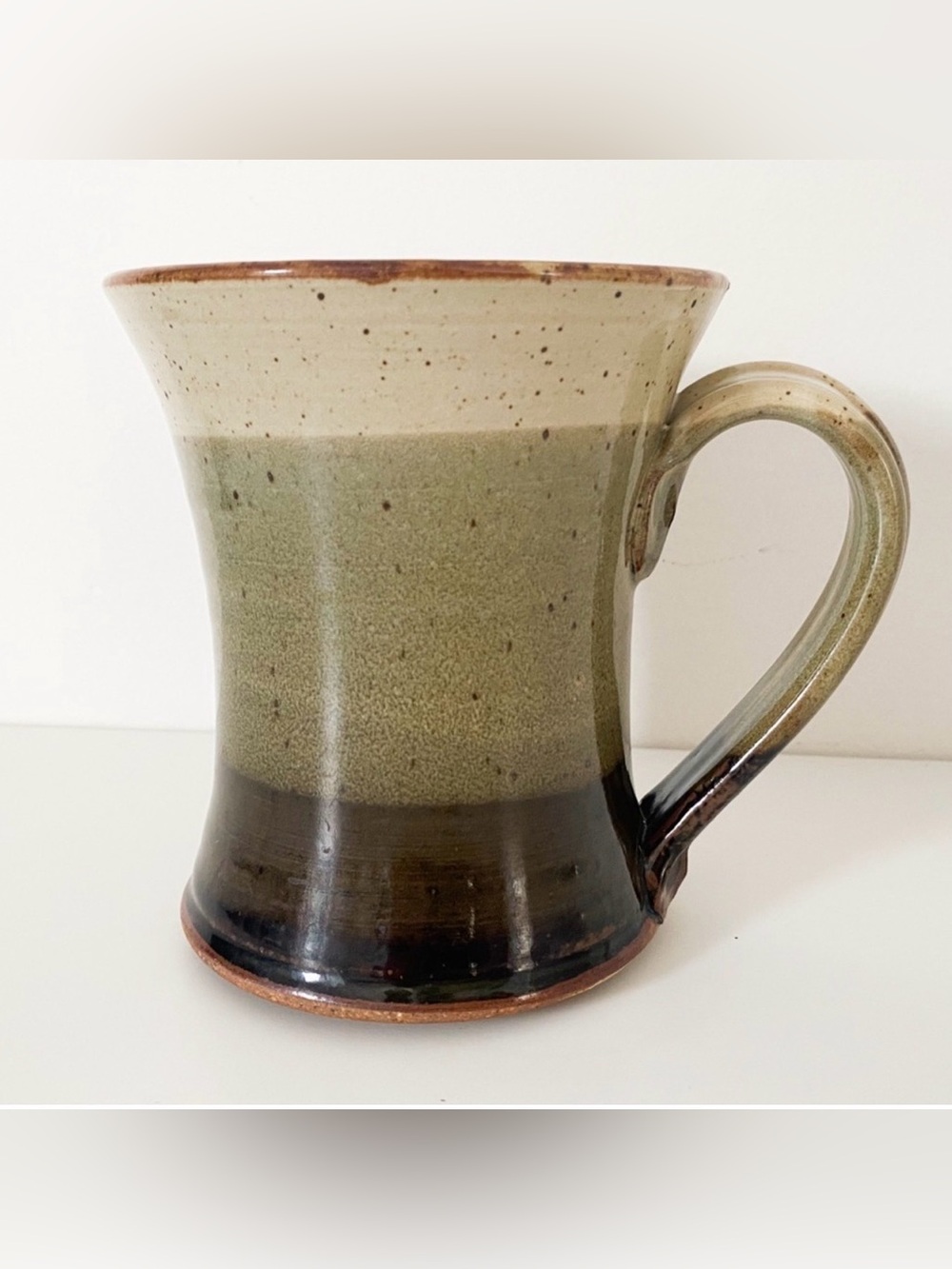 Handmade pottery mug